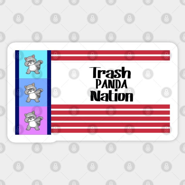 Trash Panda Flag Sticker by FamilyCurios